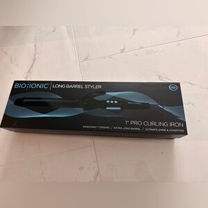 Bio Ionic Black Long Barrel Styler Curling Iron